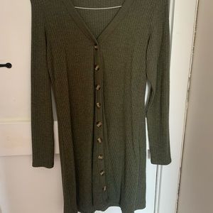 Olive sweater dress from American Eagle